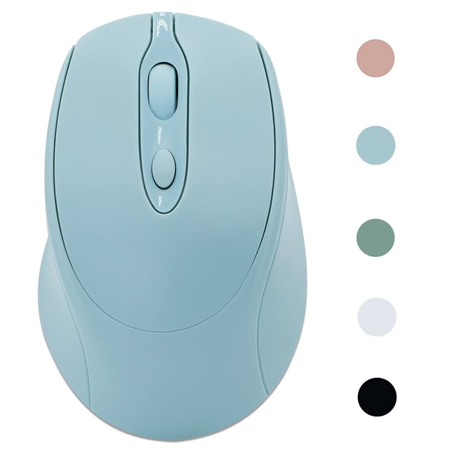 ノンブランドワイヤレスマウス ワイヤレスマウス（無線・2.4GHz・ブルーLED・静音・薄型小型
